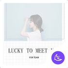 Lucky to meet you APUS  Launcher theme icône