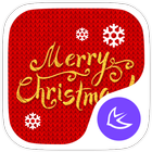 Warm Red Cartoon Merry Christm biểu tượng