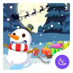 Merry Christmas Cute Snowman-A アプリダウンロード