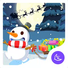 Merry Christmas Cute Snowman-A APK download