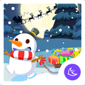 Merry Christmas Cute Snowman-A
