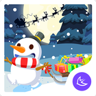 Merry Christmas Cute Snowman-A أيقونة