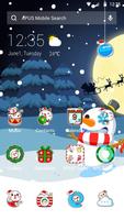 Merry Christmas Cute Snowman-A imagem de tela 3