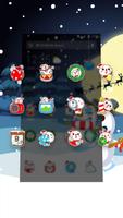 Merry Christmas Cute Snowman-A imagem de tela 2