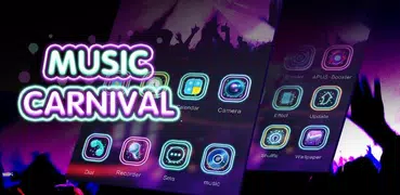 Night music carnival theme