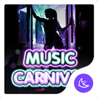 Night music carnival theme ícone