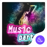 Music-APUS Launcher theme أيقونة