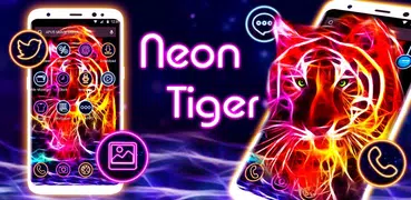 Neon Tiger APUS Launcher Theme