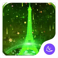 Neon Green Eiffel Tower-APUS L APK download