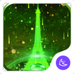 Neon Green Eiffel Tower-APUS L