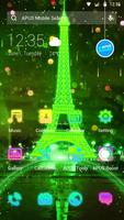 Neon Xanh Tháp Eiffel-tương ch ảnh chụp màn hình 1