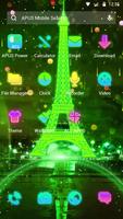 برنامه‌نما Neon Green Eiffel Tower-APUS L عکس از صفحه