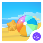 SEA BEACH-APUS Launcher theme أيقونة