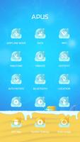 SEA BEACH-APUS Launcher theme syot layar 2