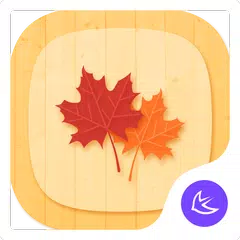 Скачать Simple Autumn leaves APUS theme & wallpapers APK