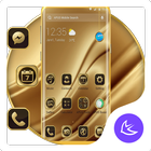 Golden Silk APUS Launcher Them أيقونة