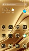 Golden Silk APUS Launcher Them 포스터