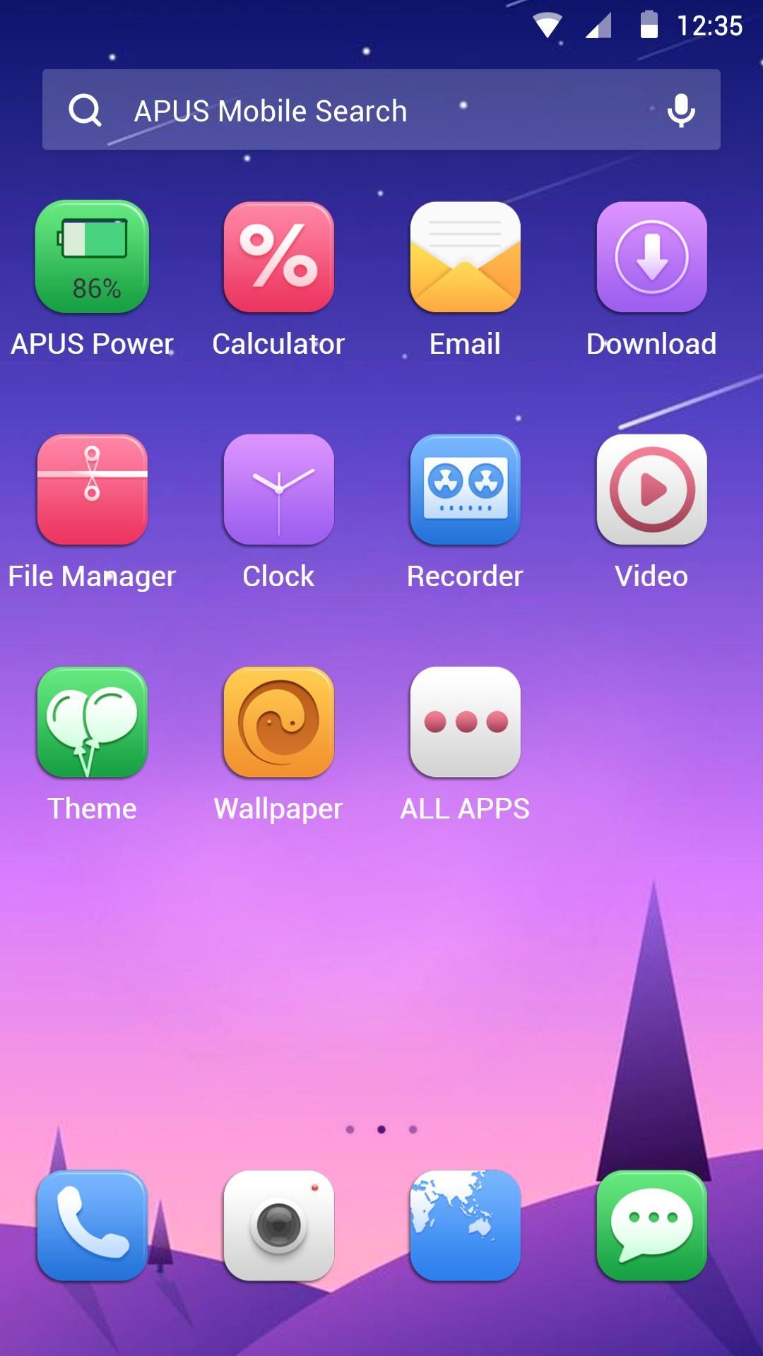 Simple Gradient APUS Launcher Theme Для Андроид - Скачать APK