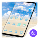 Blue Sky & Cloud APUS Launcher APK