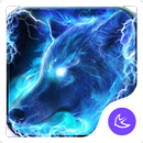 Starlight Galaxy Ice Wolf-APUS tema Lançador APK