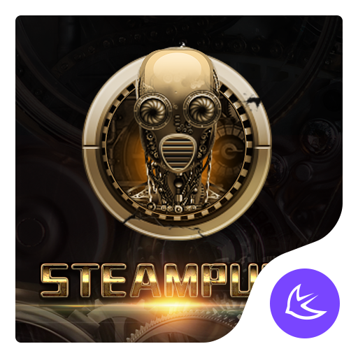 De oro SteamPunk - APUS Launcher tema