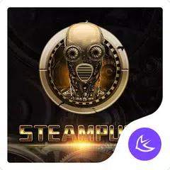 download Golden SteamPunk - APUS Launcher APK