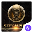 De oro SteamPunk - APUS Launcher tema