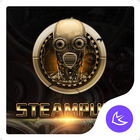 Golden SteamPunk - APUS Launcher  theme-icoon