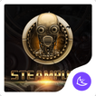الذهبي SteamPunk - APUS Launcher theme