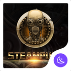 Golden SteamPunk - APUS Launcher  theme آئیکن