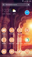 Warm Sunrise Yellow-APUS Launcher stylish theme poster