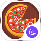 ikon pizza-APUS Launcher tema
