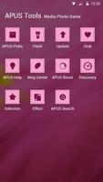 Pink-APUS Launcher theme اسکرین شاٹ 2
