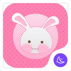 Pink Girl-APUS Launcher theme APK download