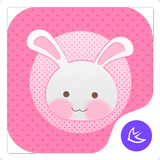 Pink Girl-APUS Launcher theme biểu tượng