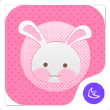 Pink Girl-APUS Launcher theme Zeichen