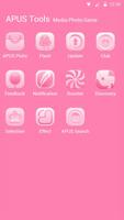 Pink Girl-APUS Launcher theme تصوير الشاشة 2