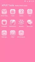 Pink Girl-APUS Launcher theme screenshot 2