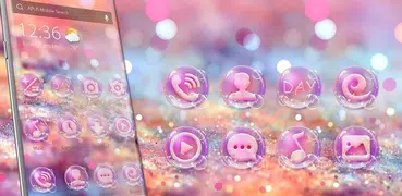 Pink Love Sweet theme & HD wal