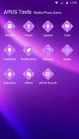 Purple-APUS Launcher theme imagem de tela 2