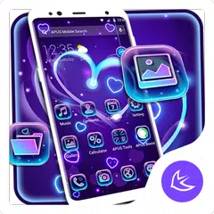 Purple romantic love  APUS Lau APK Herunterladen