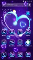 Purple romantic love  APUS Lau Affiche