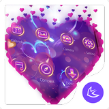Purple Love Flower- APUS Launc icône