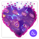 Purple Love Flower- APUS Launc APK