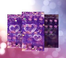 Purple Love Flower- APUS Launc الملصق