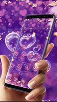 Purple Love Flower- APUS Launc تصوير الشاشة 1