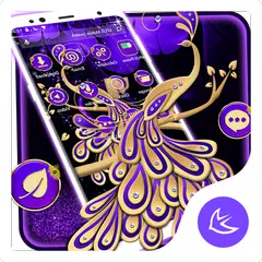 Purple Peacock APUS Launcher t アプリダウンロード