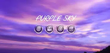 Purple Sky-APUS Launcher theme