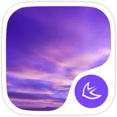 Скачать Purple Sky-APUS Launcher theme APK