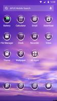 Purple Sky-APUS Launcher theme Ekran Görüntüsü 1